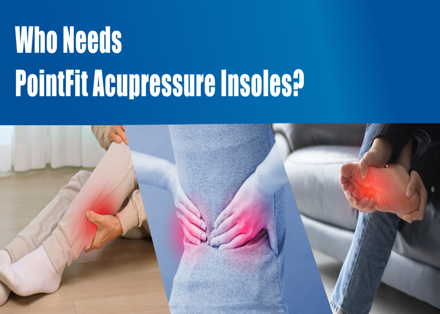 Acupressure Massage Insoles for Leg Care - Reflexology Insoles for Daily Foot Comfort