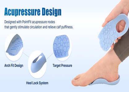 Acupressure Massage Insoles for Leg Care - Reflexology Insoles for Daily Foot Comfort