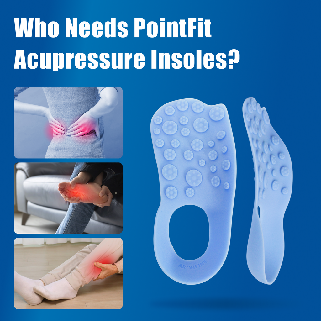 Archfine Pointfit Insole (1 Pair) – Acupressure Massage Insoles for Everyday Leg Care
