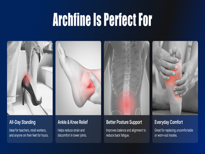 Premium Arch Support Insoles for Men & Women - Professional Orthotic Posture Support