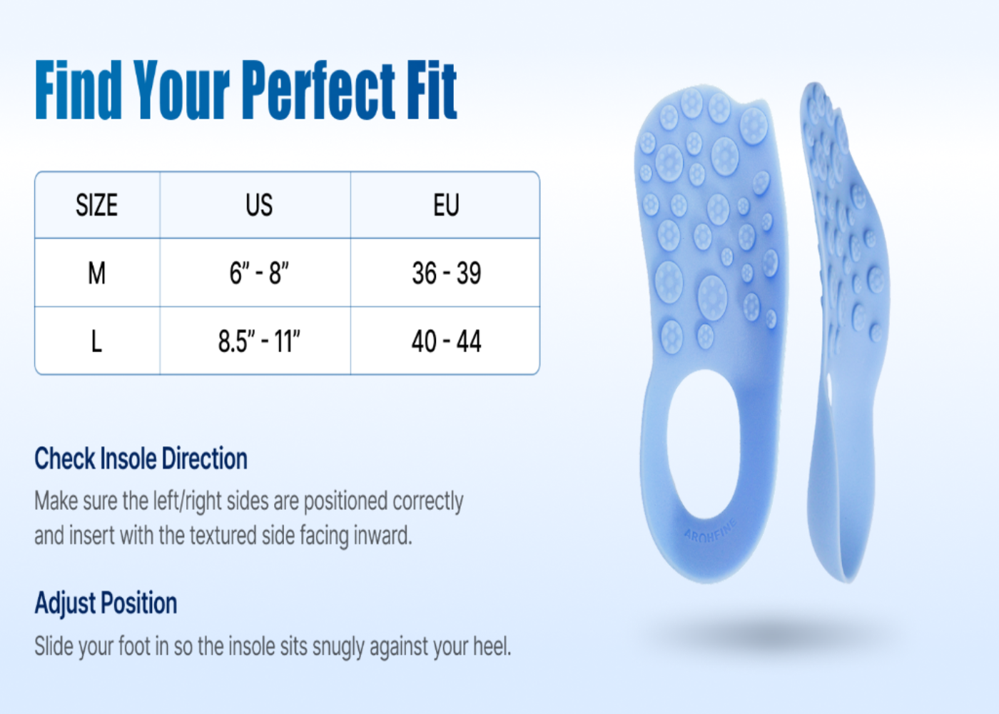 Acupressure Massage Insoles for Leg Care - Reflexology Insoles for Daily Foot Comfort